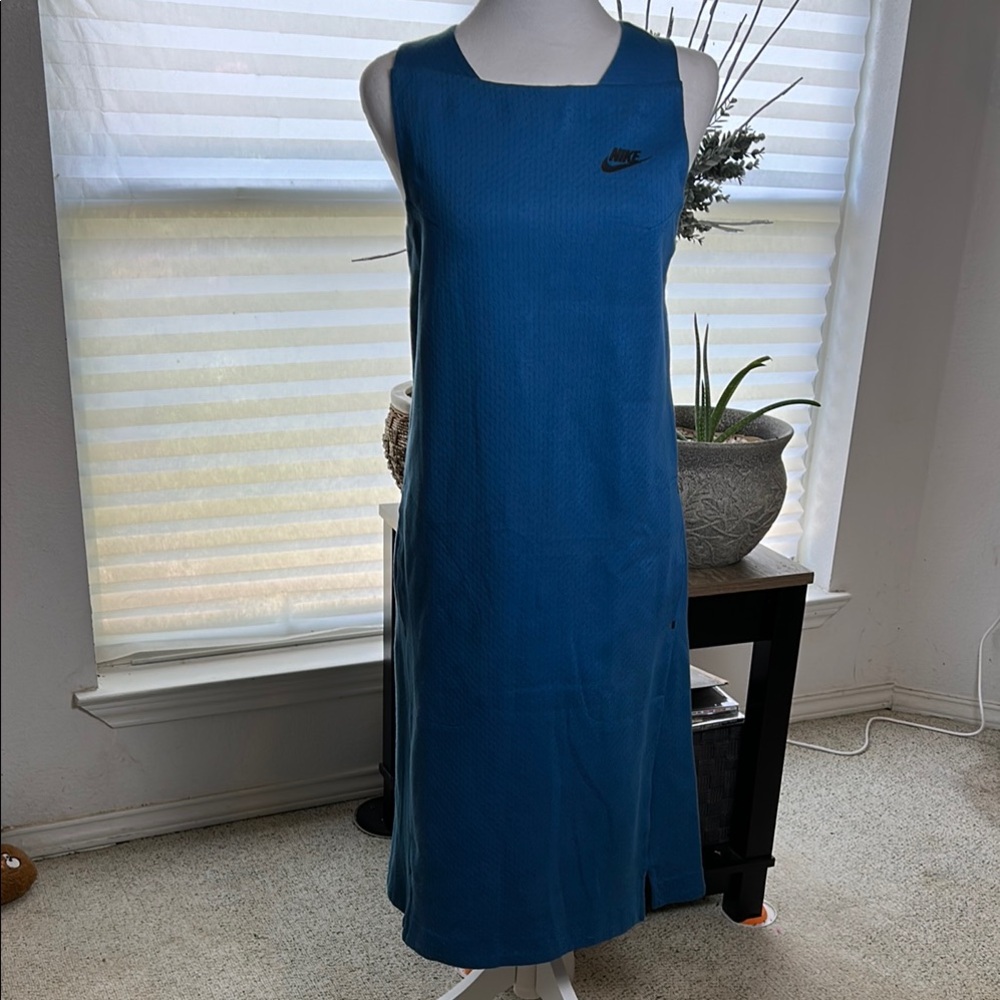 Nike Blue Sheath Midi Dress for Work